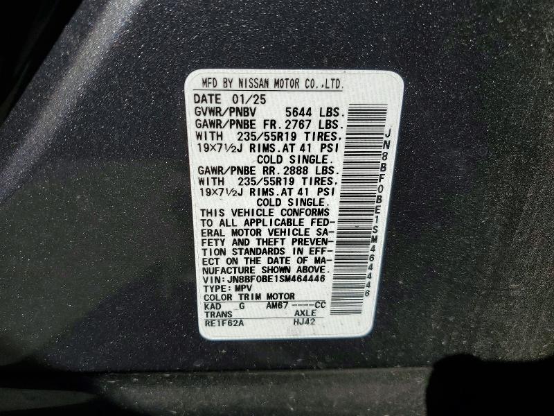 Aukcja sprzedaży 2025 Nissan Ariya, vin: JN8BF0BE1SM464446, numer aukcji: 57362206