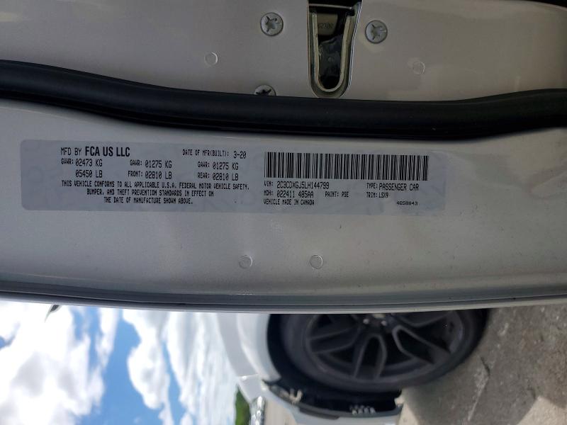 2020 Dodge Charger მანქანა იყიდება აუქციონზე, vin: 2C3CDXGJ5LH144799, აუქციონის ნომერი: 56465926