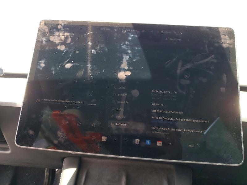 Aukcja sprzedaży 2023 Tesla Model Y, vin: 7SAYGDEE6PA078501, numer aukcji: 58255376