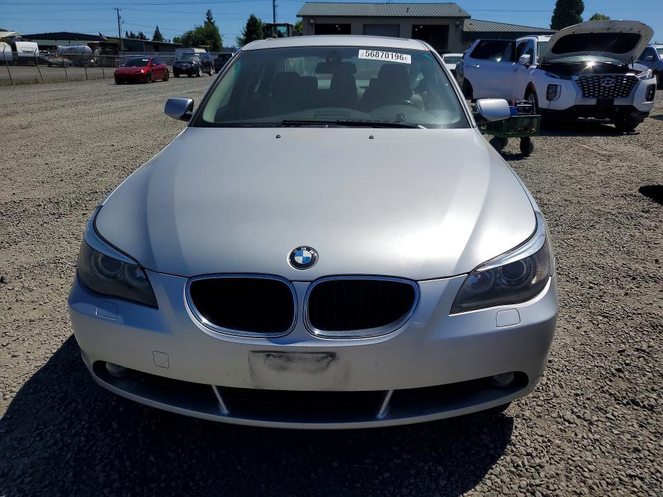 2006 Bmw 525 მანქანა იყიდება აუქციონზე, vin: WBANE53596CK81070, აუქციონის ნომერი: 56870196