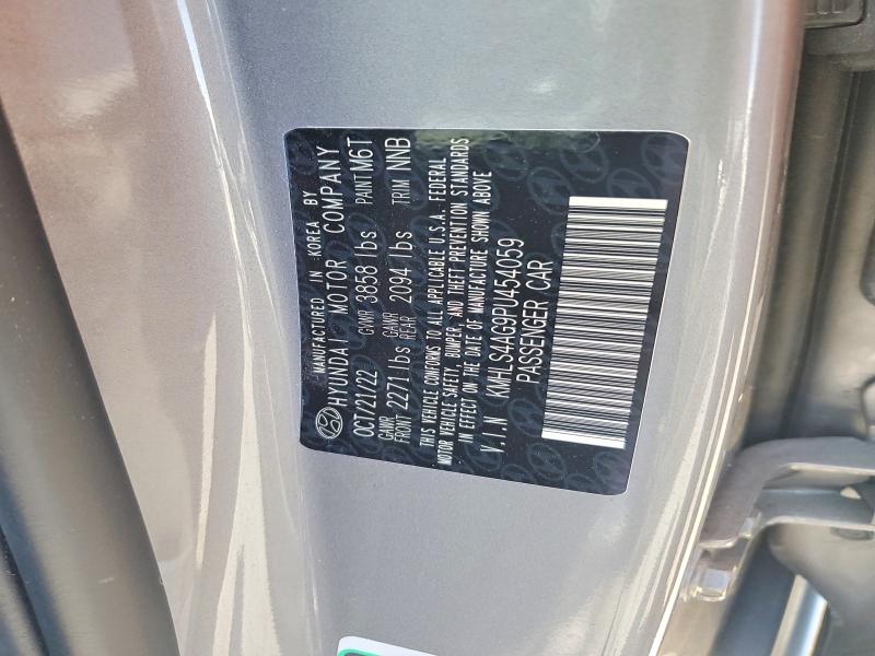 2023 Hyundai Elantra მანქანა იყიდება აუქციონზე, vin: KMHLS4AG9PU454059, აუქციონის ნომერი: 57821586