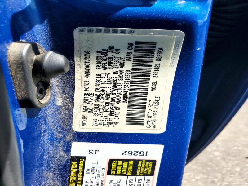 Продаж на аукціоні авто 2010 Toyota Corolla, vin: 1NXBU4EE5AZ219583, номер лоту: 56503156