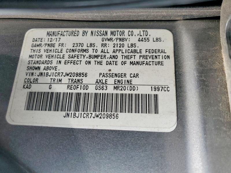 Продаж на аукціоні авто 2018 Nissan Rogue Sport, vin: JN1BJ1CR7JW209856, номер лоту: 57899586