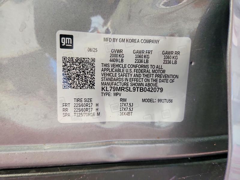Продаж на аукціоні авто 2026 Chevrolet Trailblazer, vin: KL79MRSL9TB042079, номер лоту: 57591236