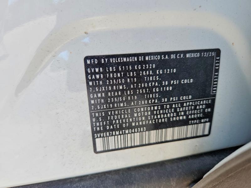 Продажа на аукционе авто 2026 Volkswagen Tiguan, vin: 3VVER7RM4TM046363, номер лота: 56422716