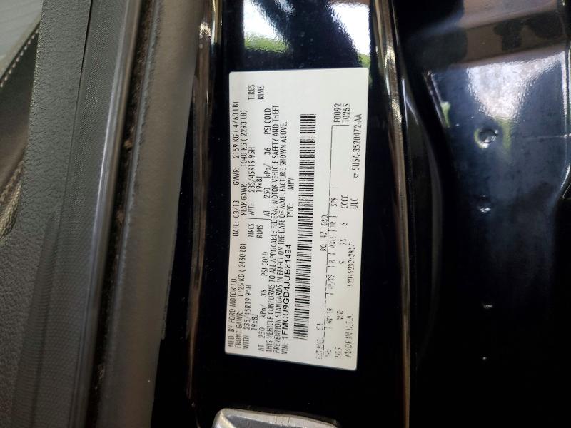 Aukcja sprzedaży 2018 Ford Escape, vin: 1FMCU9GD4JUB81494, numer aukcji: 57420356