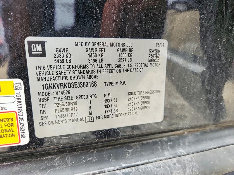 Продажа на аукционе авто 2014 Gmc Acadia, vin: 1GKKVRKD3EJ363168, номер лота: 56129636