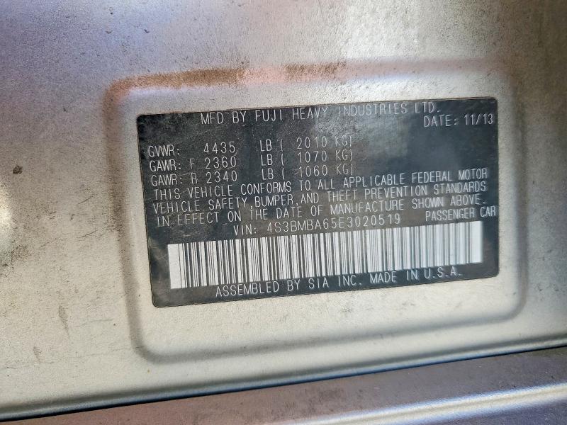 Продажа на аукционе авто 2014 Subaru Legacy, vin: 4S3BMBA65E3020519, номер лота: 56460976