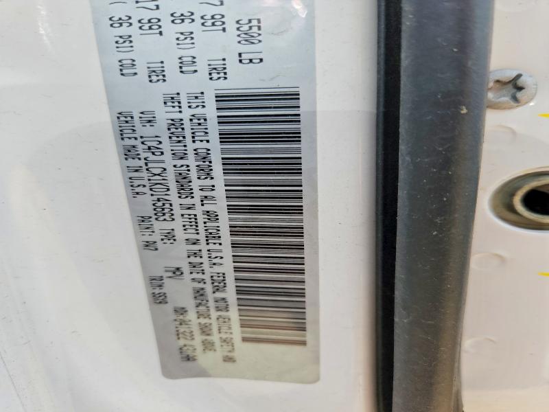Продажа на аукционе авто 2019 Jeep Cherokee, vin: 1C4PJLCX1KD145663, номер лота: 58279506