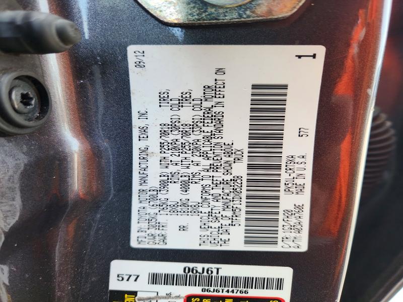 Aukcja sprzedaży 2013 Toyota Tundra, vin: 5TFRM5F13DX052258, numer aukcji: 54781896