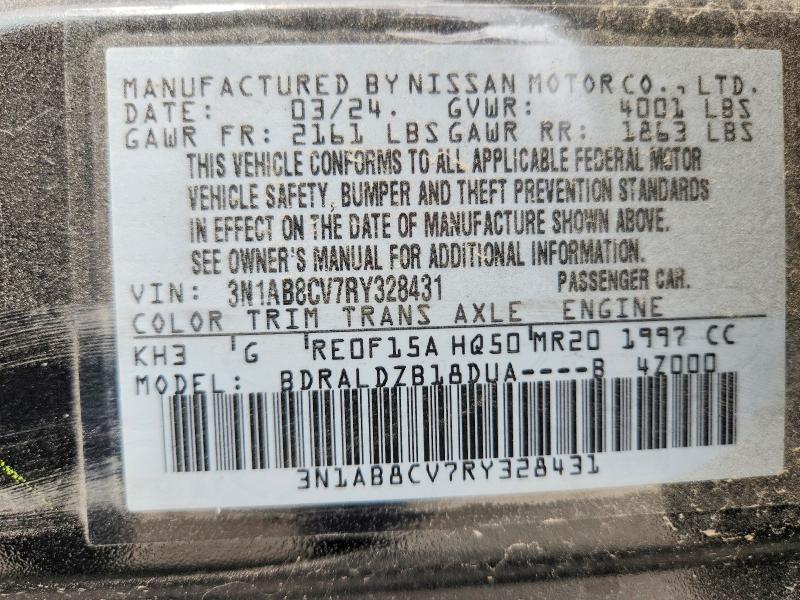 Продаж на аукціоні авто 2024 Nissan Sentra, vin: 3N1AB8CV7RY328431, номер лоту: 57820276