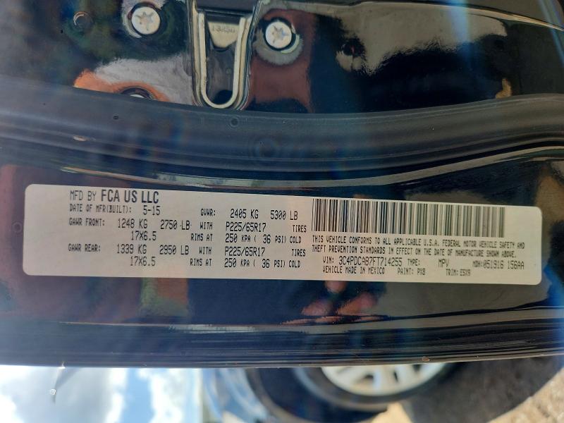 57295966 :رقم المزاد ، 3C4PDCAB7FT714255 vin ، 2015 Dodge Journey مزاد بيع