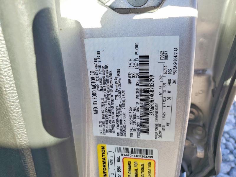 Продажа на аукционе авто 2016 Ford Fusion, vin: 3FA6P0H74GR203299, номер лота: 58498336