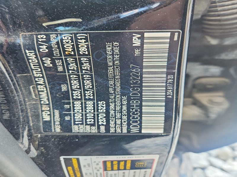 56984336 :رقم المزاد ، WDCGG5HB1DG132267 vin ، 2013 Mercedes-benz Glk مزاد بيع