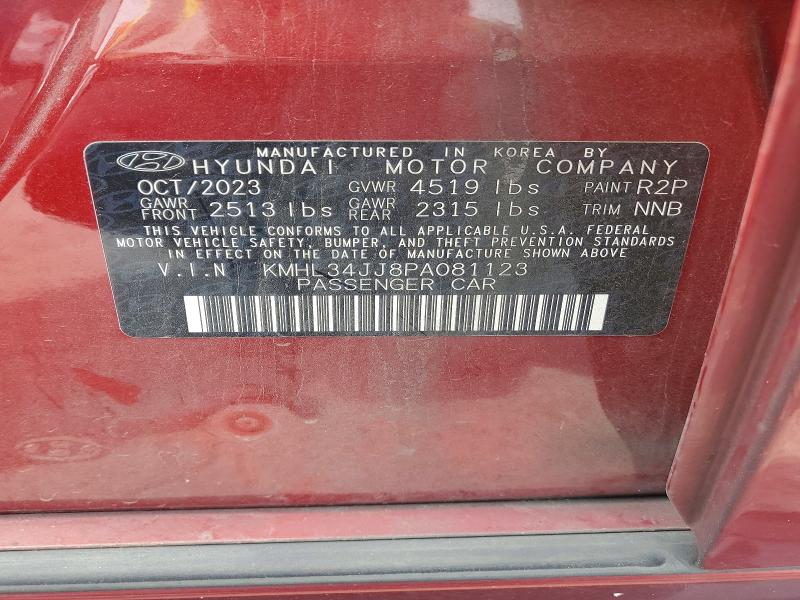 Aukcja sprzedaży 2023 Hyundai Sonata Hybrid, vin: KMHL34JJ8PA081123, numer aukcji: 58065266