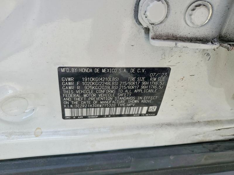 Продаж на аукціоні авто 2024 Honda Hr-v, vin: 3CZRZ1H30RM715320, номер лоту: 56742636
