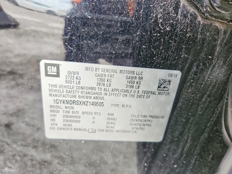 Aukcja sprzedaży 2017 Cadillac Xt5, vin: 1GYKNDRSXHZ149605, numer aukcji: 56642466