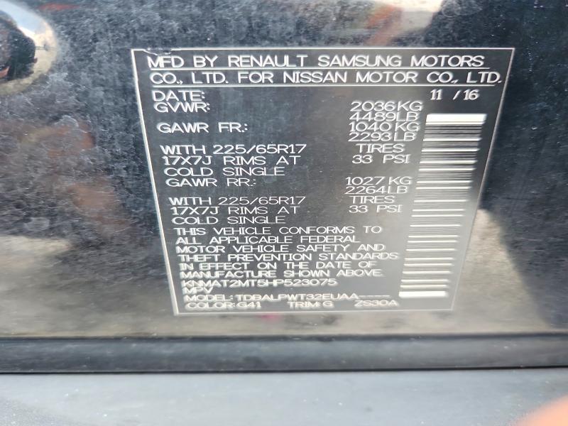 Продажа на аукционе авто 2017 Nissan Rogue, vin: KNMAT2MT5HP523075, номер лота: 56875486