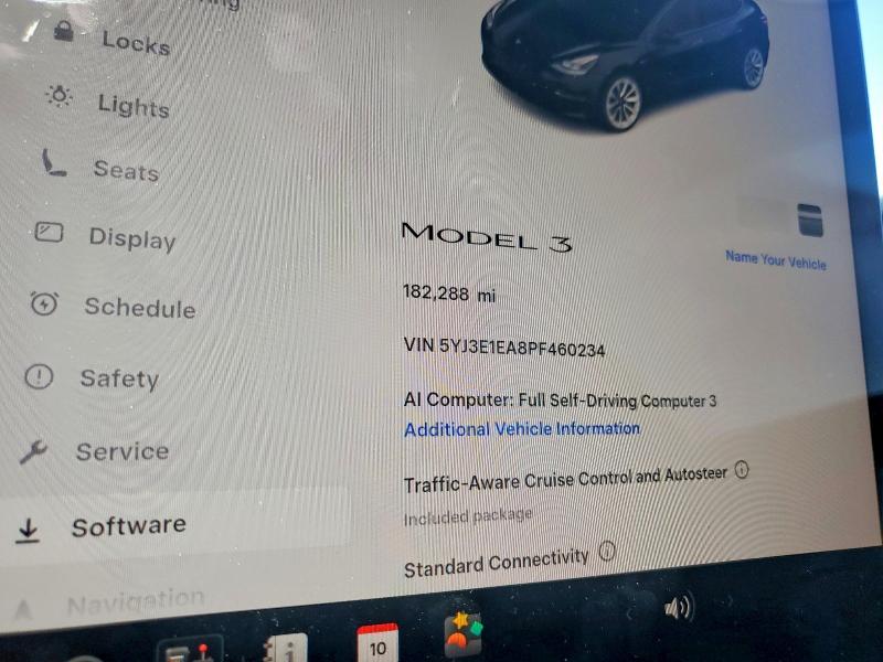 2023 Tesla Model 3 მანქანა იყიდება აუქციონზე, vin: 5YJ3E1EA8PF460234, აუქციონის ნომერი: 56886516