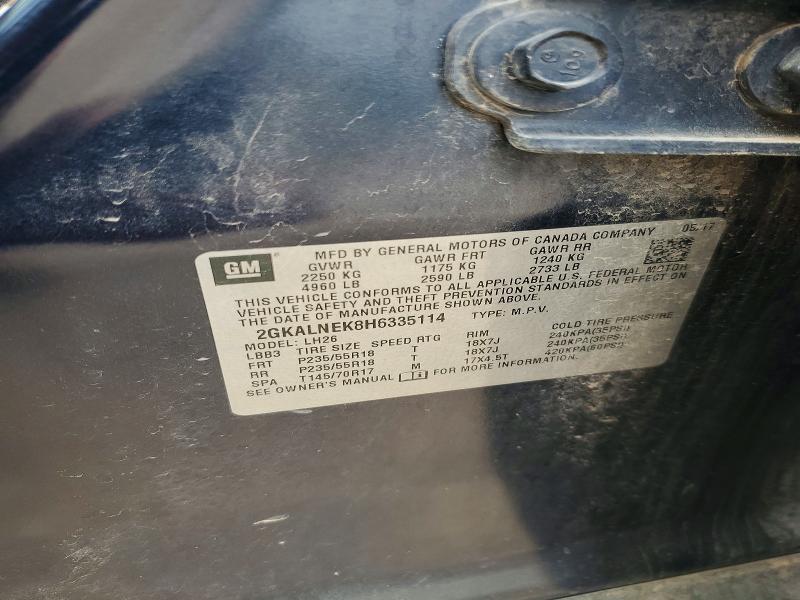 Продаж на аукціоні авто 2017 Gmc Terrain, vin: 2GKALNEK8H6335114, номер лоту: 55121276