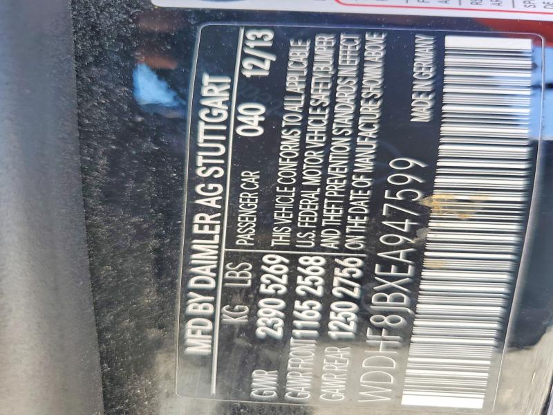 Aukcja sprzedaży 2014 Mercedes-benz E, vin: WDDHF8JBXEA947599, numer aukcji: 57662786