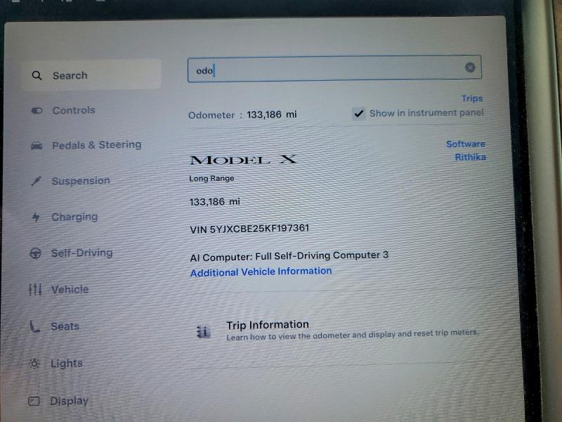 Продажа на аукционе авто 2019 Tesla Model X, vin: 5YJXCBE25KF197361, номер лота: 57427286