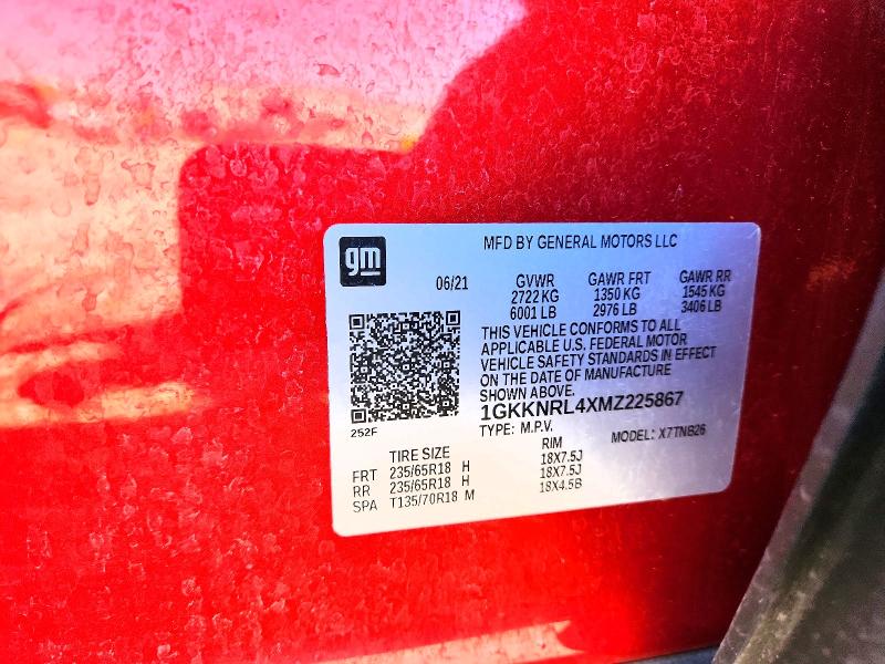 Продажа на аукционе авто 2021 Gmc Acadia, vin: 1GKKNRL4XMZ225867, номер лота: 56102266
