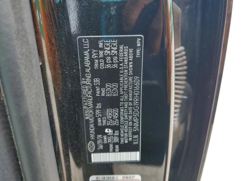 Aukcja sprzedaży 2024 Hyundai Santa Fe, vin: 5NMP3DG19RH016609, numer aukcji: 55934596
