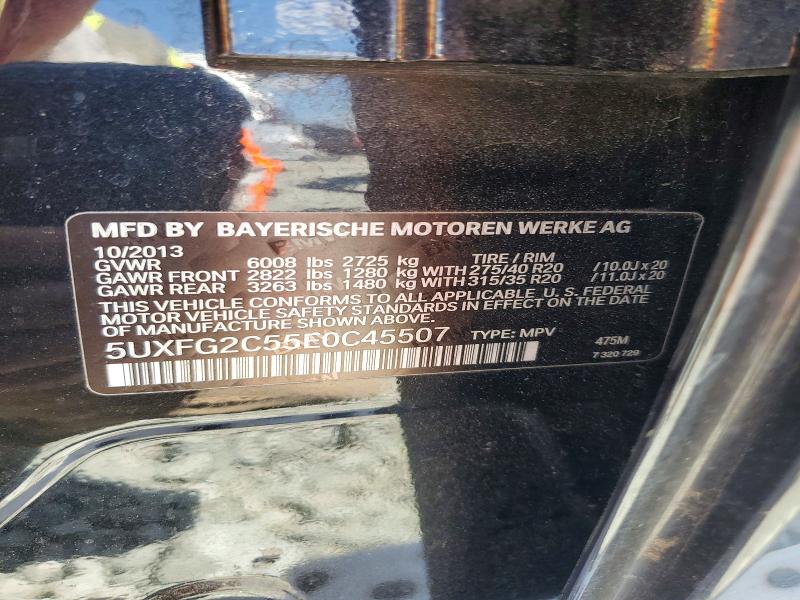 Продаж на аукціоні авто 2014 Bmw X6, vin: 5UXFG2C55E0C45507, номер лоту: 54838166