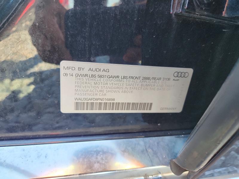 2015 Audi A8 მანქანა იყიდება აუქციონზე, vin: WAU3GAFD8FN016898, აუქციონის ნომერი: 56759556