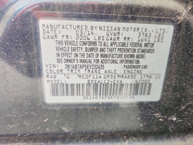 Продаж на аукціоні авто 2014 Nissan Sentra, vin: 3N1AB7AP5EY232435, номер лоту: 57694196