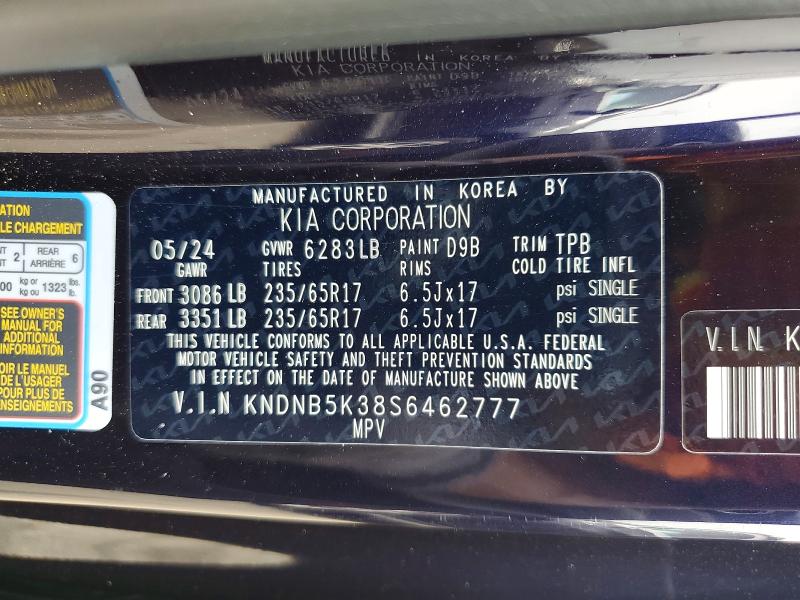 Продаж на аукціоні авто 2025 Kia Carnival, vin: KNDNB5K38S6462777, номер лоту: 57869186