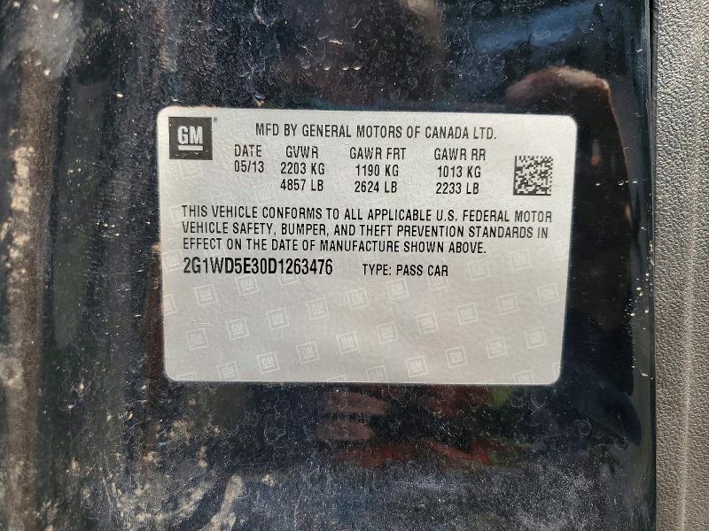 Продажа на аукционе авто 2013 Chevrolet Impala, vin: 2G1WD5E30D1263476, номер лота: 58956136