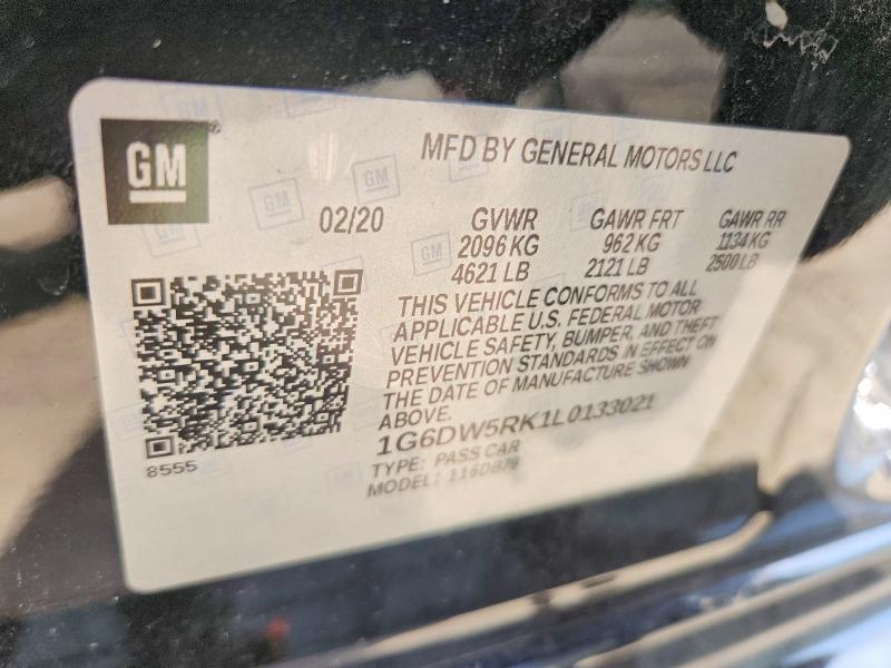 Aukcja sprzedaży 2020 Cadillac Ct5, vin: 1G6DW5RK1L0133021, numer aukcji: 58621006