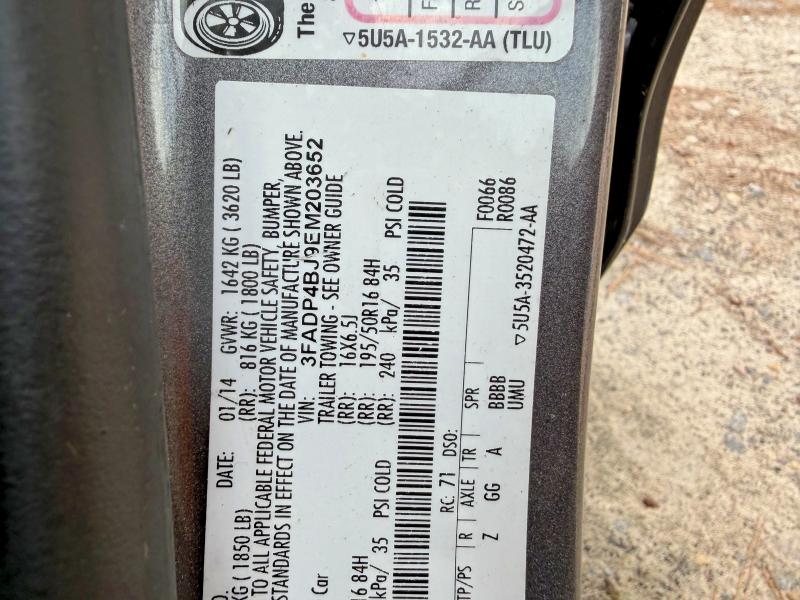 55954696 :رقم المزاد ، 3FADP4BJ9EM203652 vin ، 2014 Ford Feista مزاد بيع