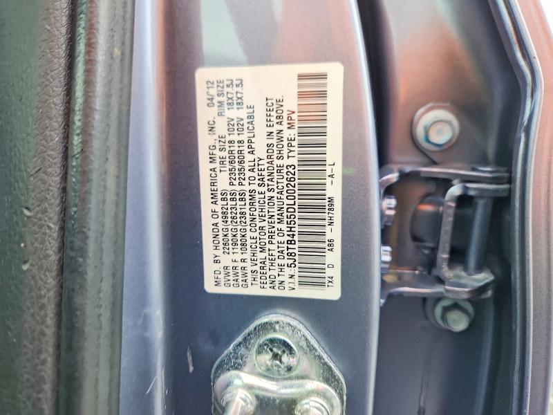 56564016 :رقم المزاد ، 5J8TB4H55DL002623 vin ، 2013 Acura Rdx مزاد بيع