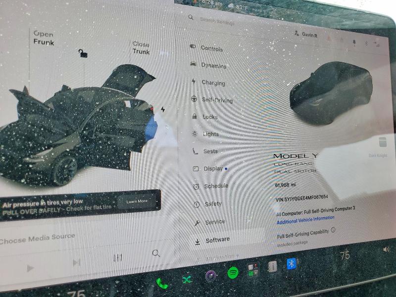2021 Tesla Model Y მანქანა იყიდება აუქციონზე, vin: 5YJYGDEE4MF067654, აუქციონის ნომერი: 57682456