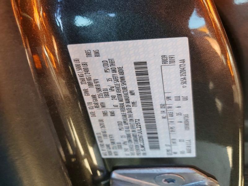 56177556 :رقم المزاد ، 5LMCJ2D97JUL22572 vin ، 2018 Lincoln Mkc مزاد بيع