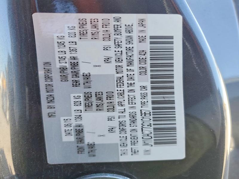 Продажа на аукционе авто 2016 Mazda Mx-5 Miata, vin: JM1NDAC77G0101667, номер лота: 55757106