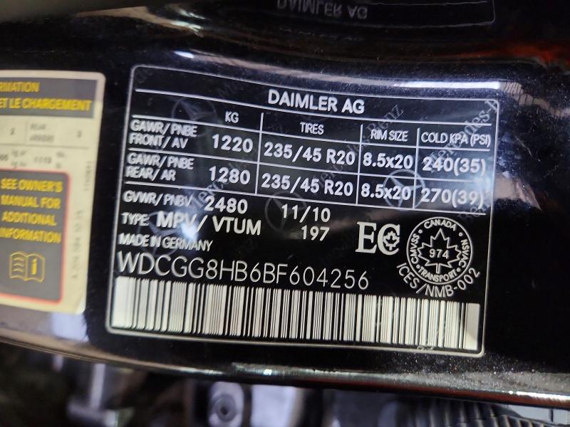 Aukcja sprzedaży 2011 Mercedes-benz Glk, vin: WDCGG8HB6BF604256, numer aukcji: 55932086