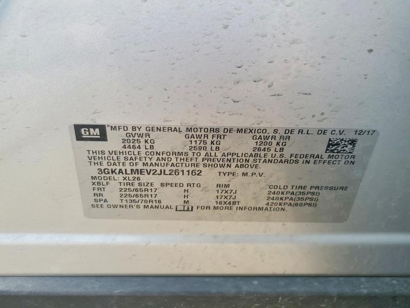 Aukcja sprzedaży 2018 Gmc Terrain, vin: 3GKALMEV2JL261162, numer aukcji: 55750286