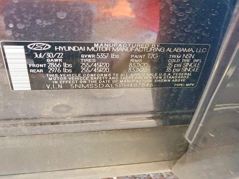 Продажа на аукционе авто 2023 Hyundai Santa Fe, vin: 5NMS5DAL5PH487846, номер лота: 56189696