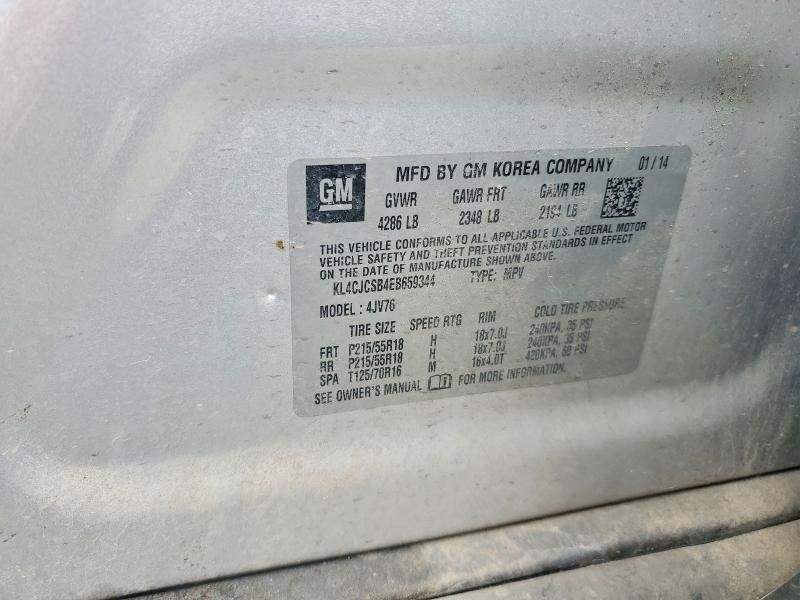 Auction sale of the 2014 Buick Encore, vin: KL4CJCSB4EB659344, lot number: 57428836