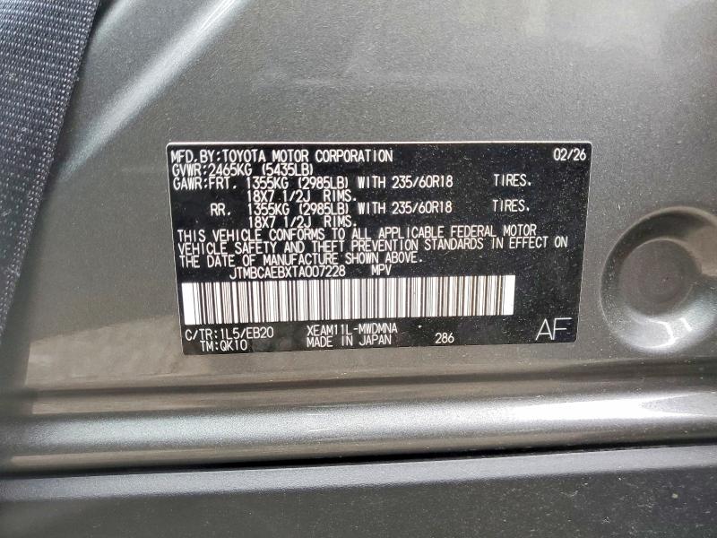 Продаж на аукціоні авто 2026 Toyota Bz, vin: JTMBCAEBXTA007228, номер лоту: 57902076