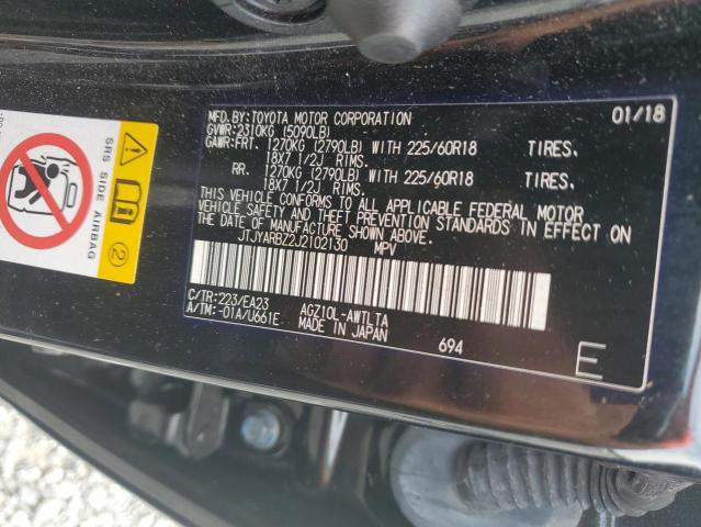 Aukcja sprzedaży 2018 Lexus Nx 300, vin: JTJYARBZ2J2102130, numer aukcji: 55320926