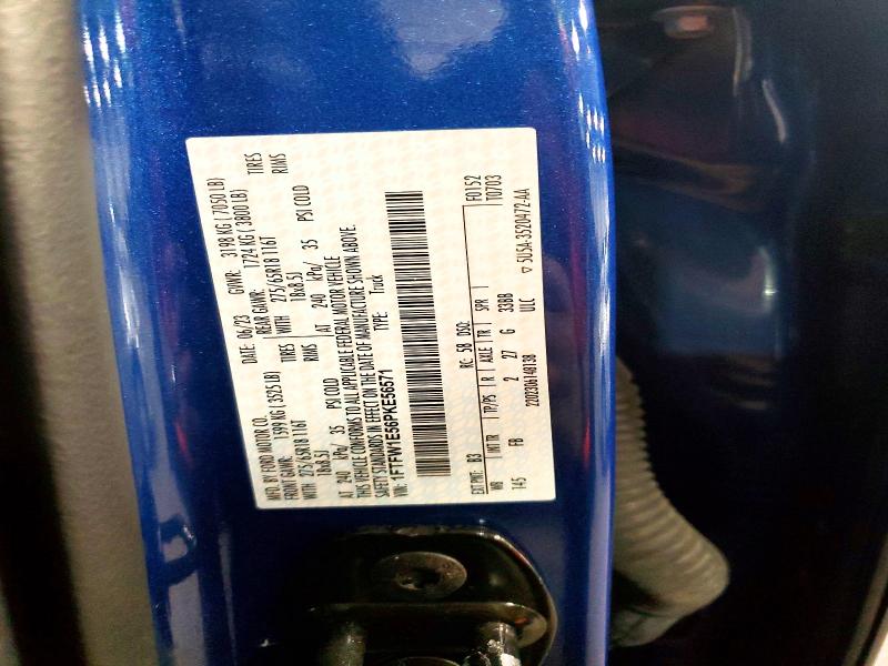 2023 Ford F150 მანქანა იყიდება აუქციონზე, vin: 1FTFW1E56PKE56571, აუქციონის ნომერი: 56631936