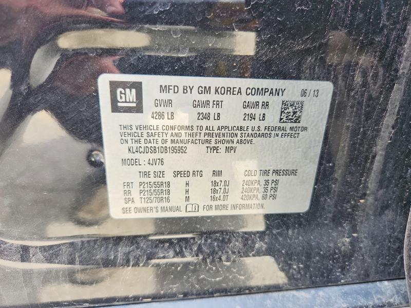 Продажа на аукционе авто 2013 Buick Encore, vin: KL4CJDSB1DB195952, номер лота: 56465956