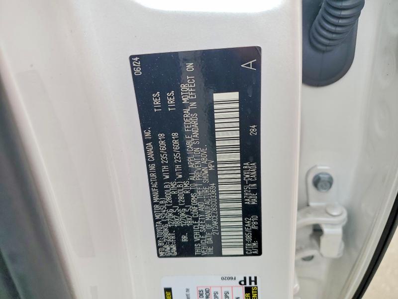 Aukcja sprzedaży 2025 Lexus Nx 350h, vin: 2T2AKCEZ8SC033694, numer aukcji: 57172306