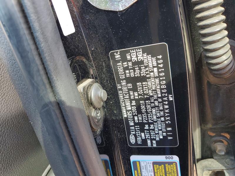 Продаж на аукціоні авто 2011 Kia Sorento, vin: 5XYKW4A26BG161464, номер лоту: 56979476