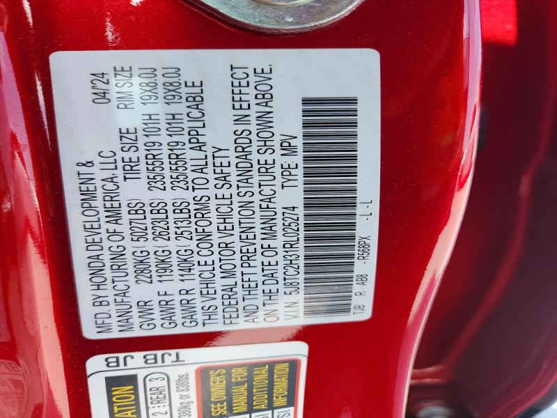 Продажа на аукционе авто 2024 Acura Rdx, vin: 5J8TC2H31RL025274, номер лота: 58727616